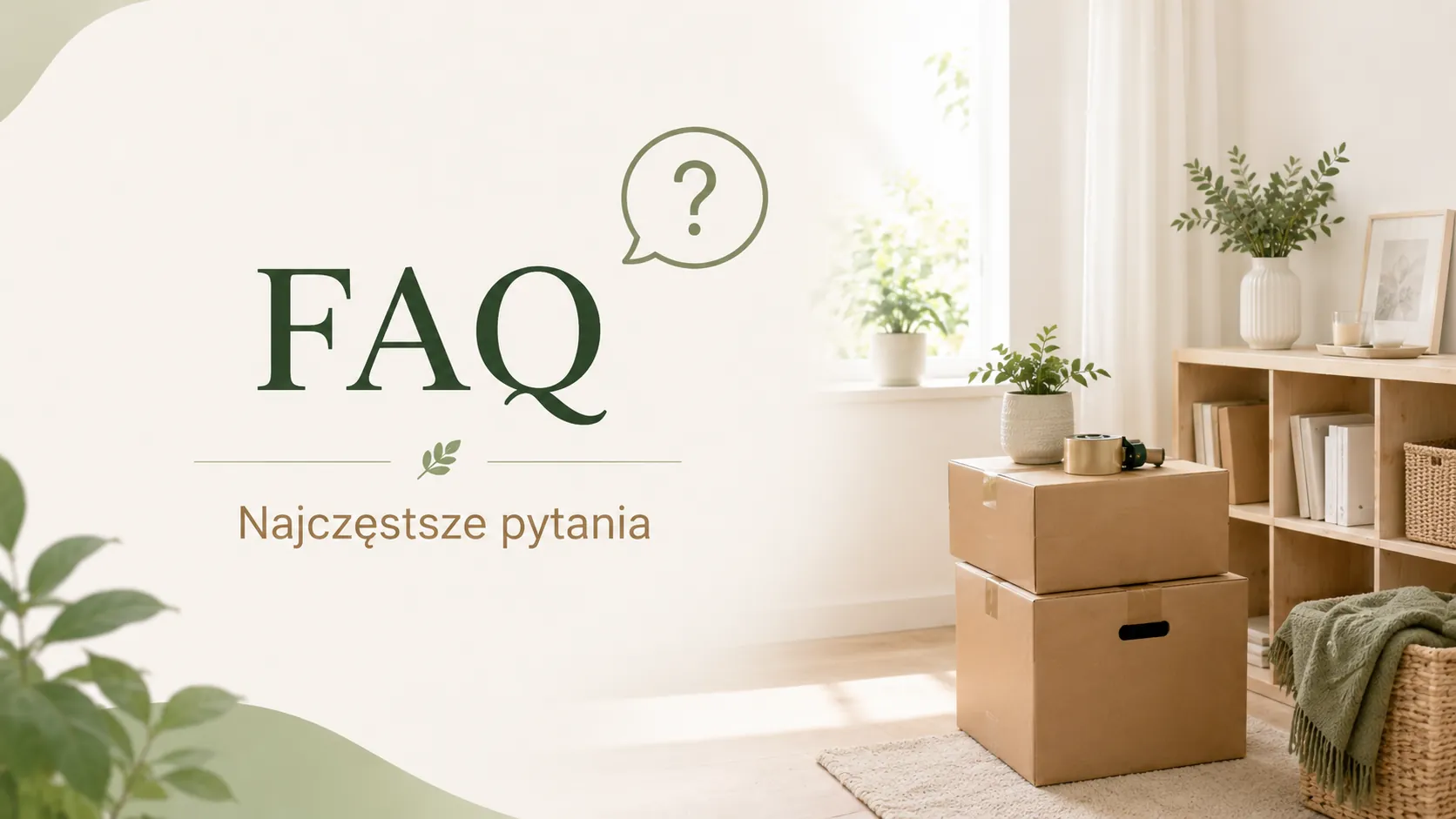 FAQ — opróżnianie mieszkań i przeprowadzki Najczęstsze pytania o opróżnianie mieszkań, przeprowadzki i porządkowanie lokali